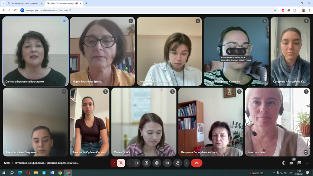 Практика установча